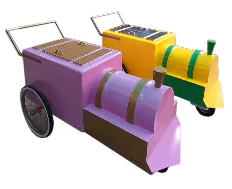 Carros de Paleta Tematizados en fibra de vidrio}